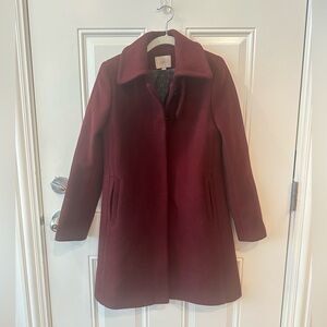 Loft Burgundy Peacoat